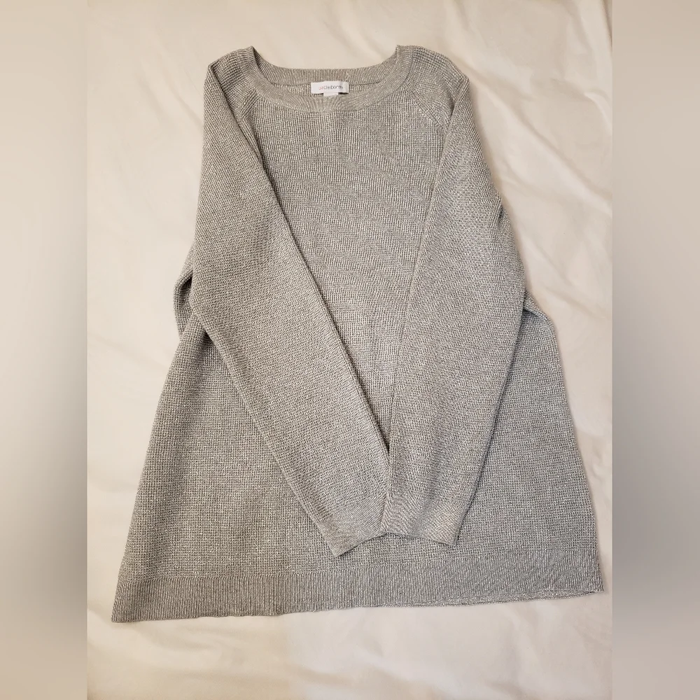 Sweater Silver tone Sz XL - Picture 3 of 9